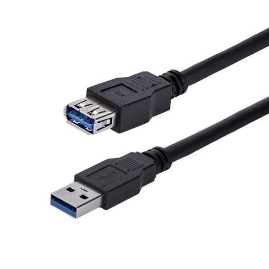 StarTech.com 1m Black SuperSpeed USB 3.0 Extension Cable A to A - M/F Image