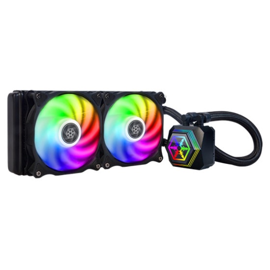 Silverstone PF240-ARGB Processor All-in-one liquid cooler 12 cm Black 1 pc(s) Image