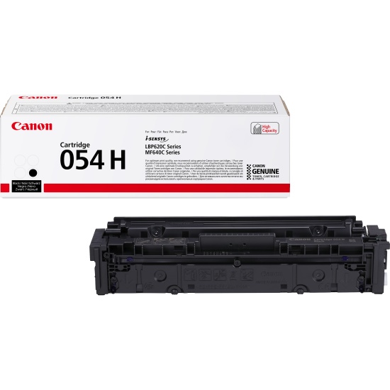 Canon 054 H High Yield Toner Cartridge, Black Image