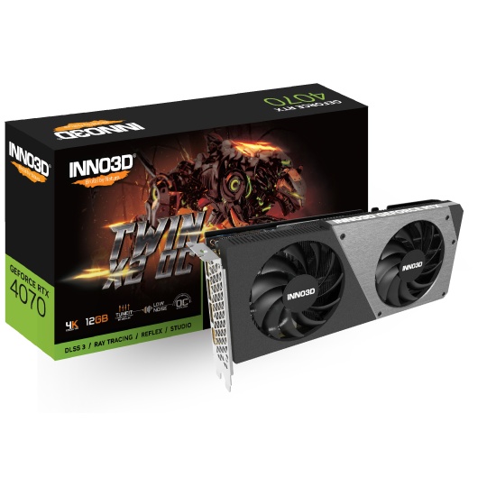 Inno3D N40702-126XX-185252N graphics card NVIDIA GeForce RTX 4070 12 GB GDDR6X Image