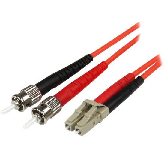 StarTech.com Fiber Optic Cable - Multimode Duplex 50/125 - LSZH - LC/ST - 1 m Image