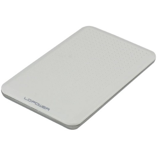 LC-Power LC-25WU3 storage drive enclosure Aluminium, White 2.5