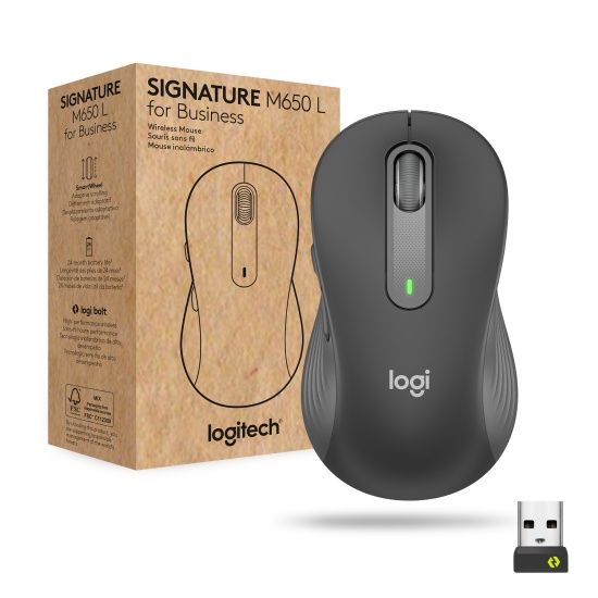 Logitech Signature M650 L Wireless Mouse for Business Image