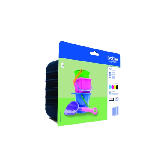 Brother LC-221VALBP ink cartridge 4 pc(s) Original Standard Yield Photo black, Photo cyan, Photo magenta Image