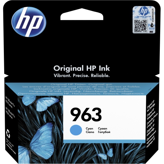 HP 963 Cyan Original Ink Cartridge Image