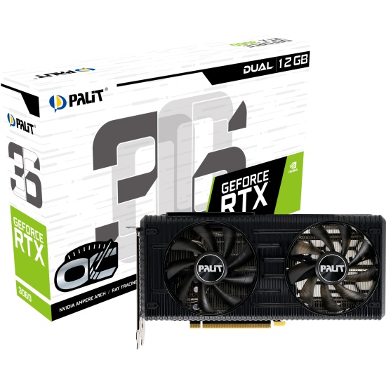 Palit NE63060T19K9-190AD graphics card NVIDIA GeForce RTX 3060 12 GB GDDR6 Image