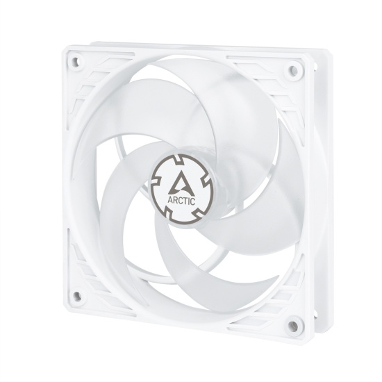 ARCTIC P12 PWM PST (White/Transparent) Pressure-optimised 120 mm Fan with PWM PST Image