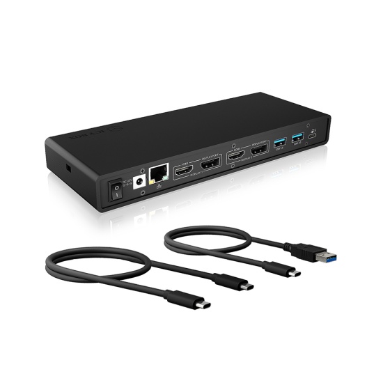 ICY BOX IB-DK2245AC Wired USB 3.2 Gen 1 (3.1 Gen 1) Type-C Black Image