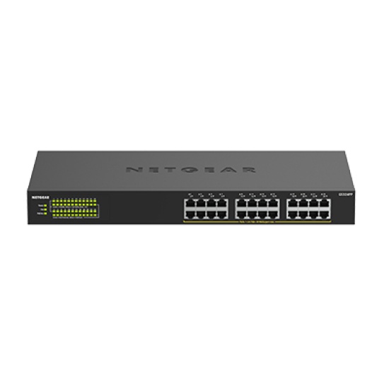 NETGEAR GS324PP Unmanaged Gigabit Ethernet (10/100/1000) Power over Ethernet (PoE) Black Image