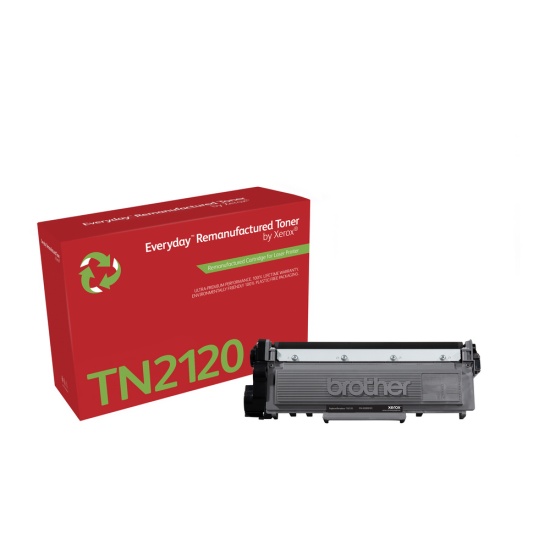 Everyday Remanufactured Black Toner by Xerox replaces Brother TN2120, High Capacity Image