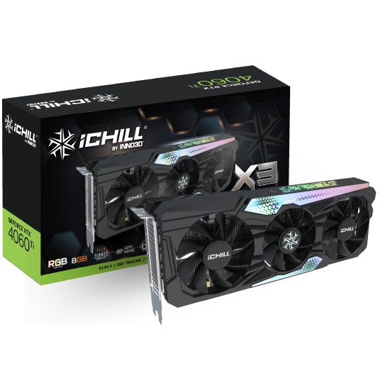 Inno3D C406T3-08D6X-17113389 graphics card NVIDIA GeForce RTX 4060 Ti 8 GB GDDR6 Image