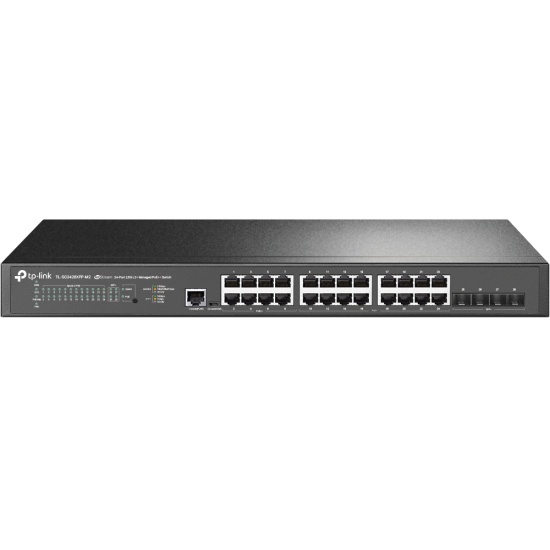 TP-Link JetStream 24-Port 2.5GBASE-T and 4-Port 10GE SFP+ L2+ Managed Switch with 16-Port PoE+ & 8-Port PoE++ Image