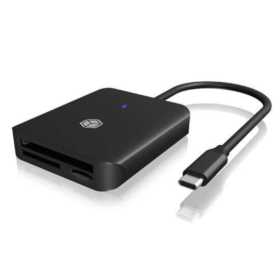 ICY BOX IB-CR403-C3 card reader USB 3.2 Gen 1 (3.1 Gen 1) Type-C Black Image