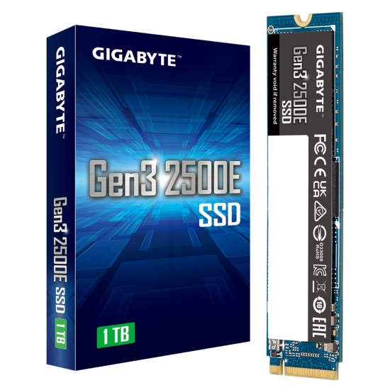 Gigabyte Gen3 2500E SSD 1TB M.2 PCI Express 3.0 3D NAND NVMe Image