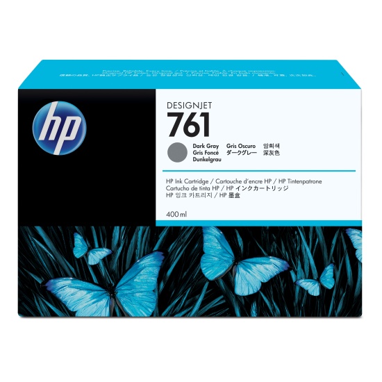 HP 761 400-ml Dark Gray DesignJet Ink Cartridge Image