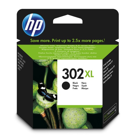 HP 302XL High Yield Black Original Ink Cartridge Image