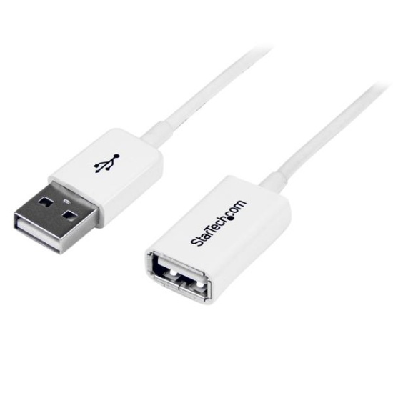 StarTech.com 3m White USB 2.0 Extension Cable A to A - M/F Image