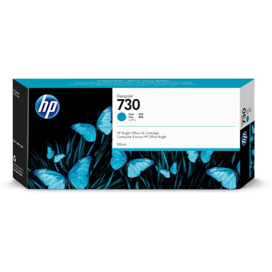 HP 730 300-ml Cyan DesignJet Ink Cartridge Image