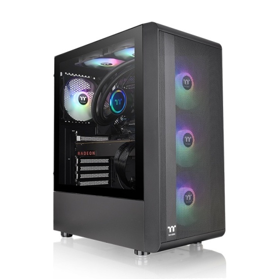 Thermaltake S200 TG ARGB Midi Tower Black Image