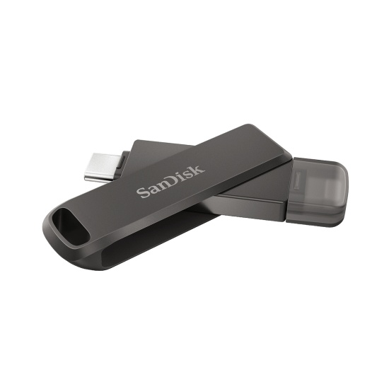 SanDisk iXpand USB flash drive 256 GB USB Type-C / Lightning 3.2 Gen 1 (3.1 Gen 1) Black Image