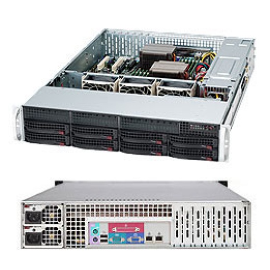 Supermicro SuperChassis 825TQC-R1K03LPB Rack Black 1000 W Image