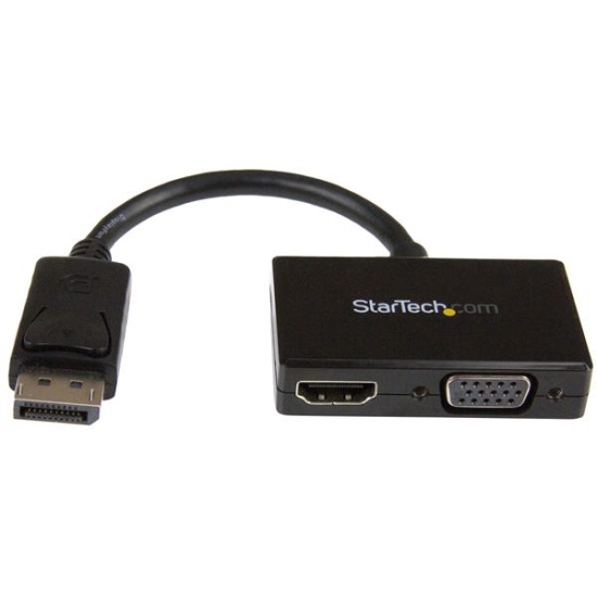 StarTech.com Travel A/V Adapter: 2-in-1 DisplayPort to HDMI or VGA Image