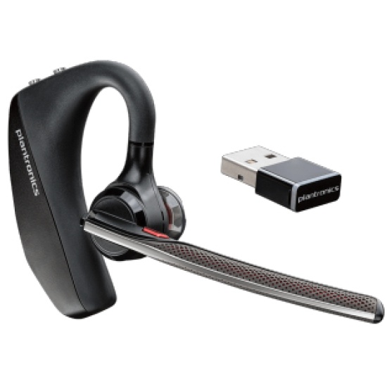 POLY VOYAGER 5200 UC Headset Wireless Ear-hook Office/Call center Bluetooth Black Image