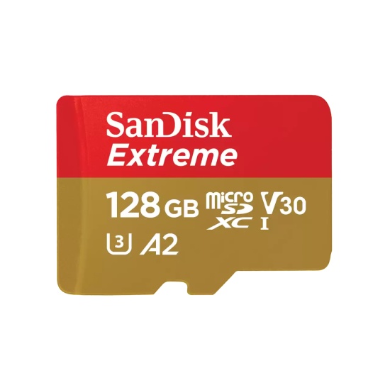 SanDisk Extreme 128 GB MicroSDXC UHS-I Class 10 Image