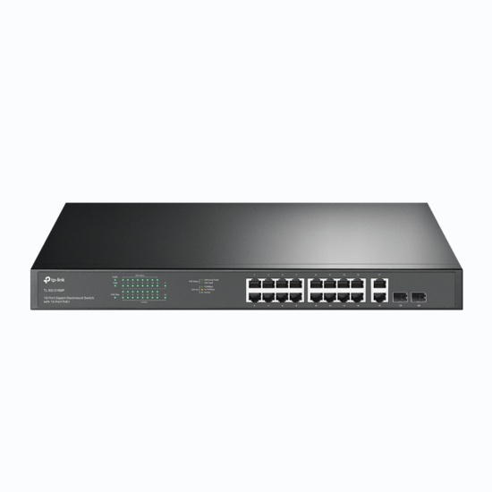 TP-Link 18-Port Gigabit Rackmount Switch with 16 PoE+ Image