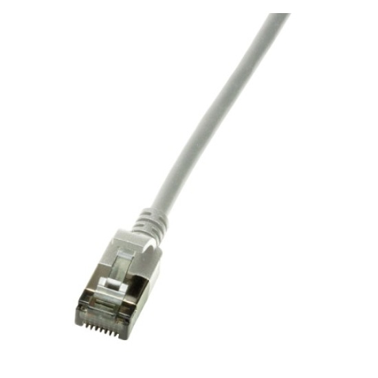 LogiLink Slim U/FTP networking cable Grey 0.3 m Cat6a U/FTP (STP) Image