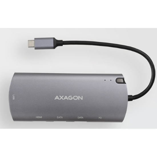 Axagon HMC-6M2 laptop dock/port replicator USB 3.2 Gen 1 (3.1 Gen 1) Type-C Aluminium Image