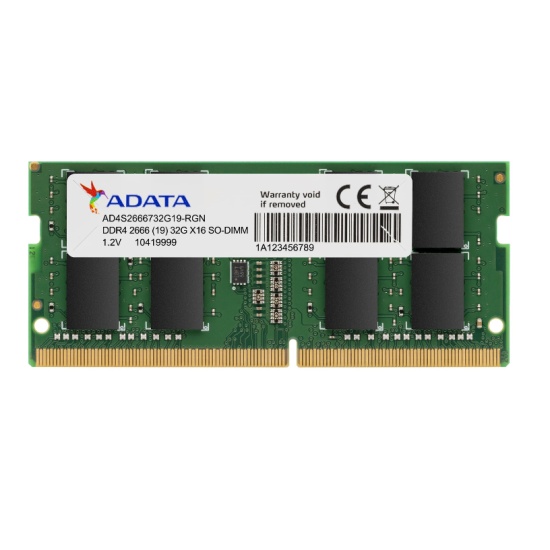 8GB ADATA AD4S26668G19-SGN SO-DIMM memory module DDR4 2666 MHz Image