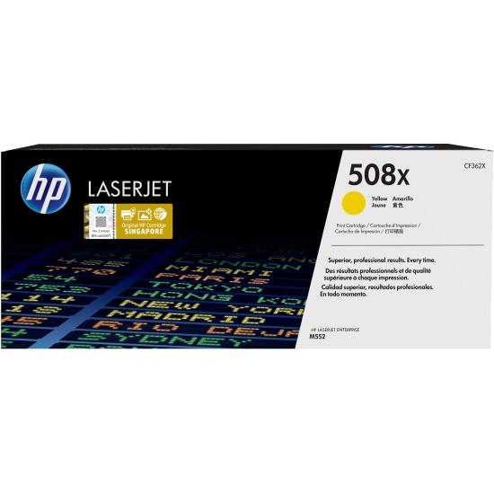 HP 508X High Yield Yellow Original LaserJet Toner Cartridge Image