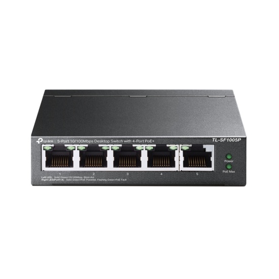 TP-Link 5-Port 10/100Mbps Desktop PoE Switch with 4-Port Image