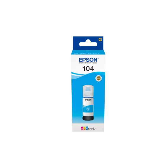 Epson 104 EcoTank Cyan ink bottle Image