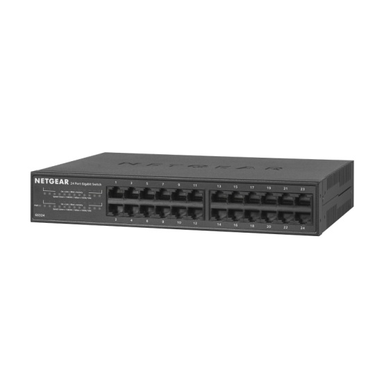 NETGEAR GS324 Unmanaged Gigabit Ethernet (10/100/1000) Black Image