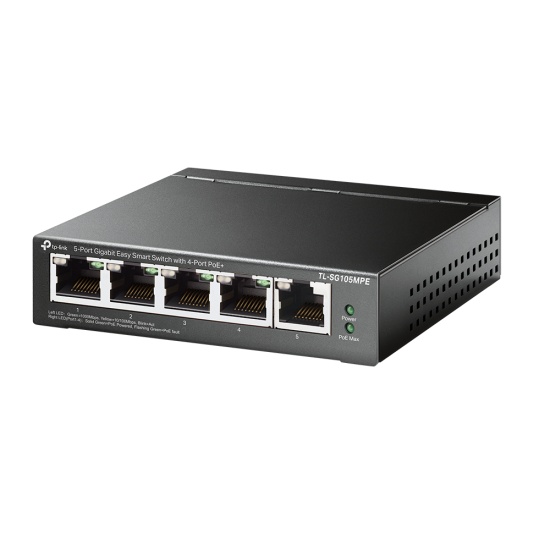 TP-Link 5-Port Gigabit Easy Smart Switch with 4-Port PoE+ Image