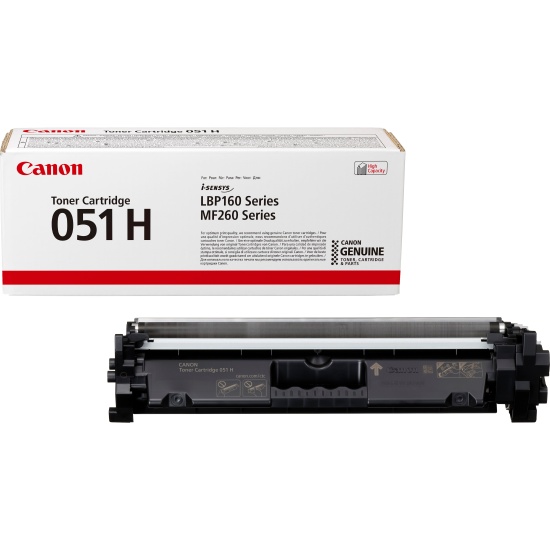 Canon 051H High Yield Toner Cartridge, Black Image