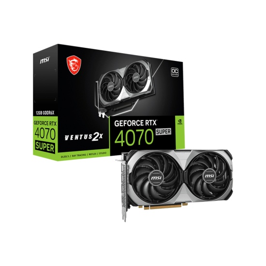 MSI VENTUS GeForce RTX 4070 SUPER 12G 2X OC NVIDIA 12 GB GDDR6X Image