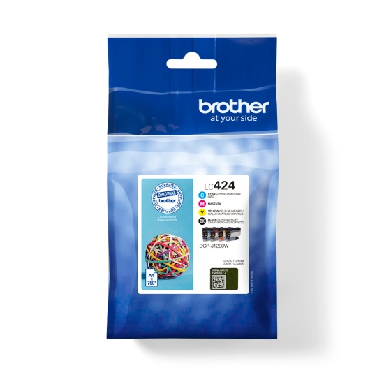 Brother LC-424VAL ink cartridge 4 pc(s) Original Black, Cyan, Magenta, Yellow Image