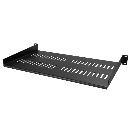 StarTech.com 1U Server Rack Shelf - Universal Vented Rack Mount Cantilever Tray for 19