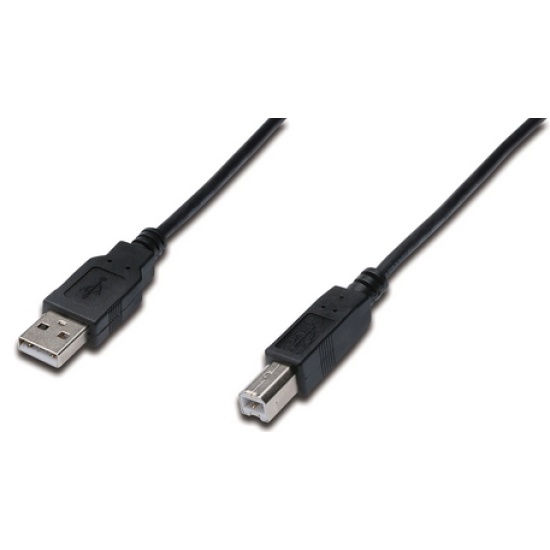 ASSMANN Electronic AK-300102-030-S USB cable 3 m USB 2.0 USB A USB B Black Image