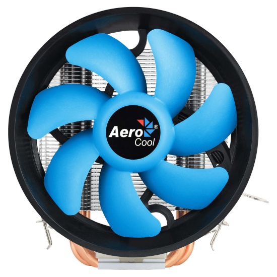 Aerocool VERKHO3PLUS computer cooling system Processor Cooler 12 cm Aluminium, Black, Blue Image