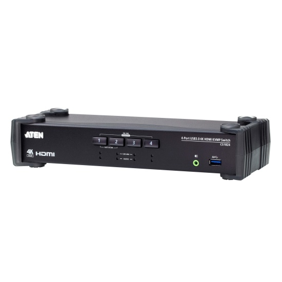 ATEN 4-Port USB 3.0 4K HDMI KVMP™ Switch with Audio Mixer Mode Image