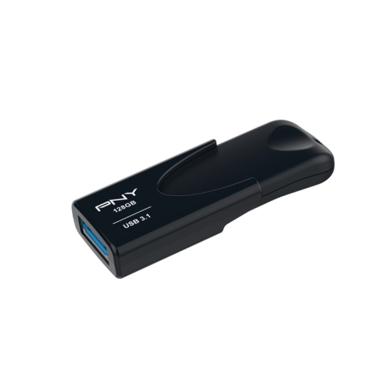 PNY Attache 4 USB flash drive 128 GB USB Type-A 3.2 Gen 1 (3.1 Gen 1) Black Image