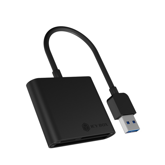 ICY BOX IB-CR301-U3 card reader USB 3.2 Gen 1 (3.1 Gen 1) Black Image