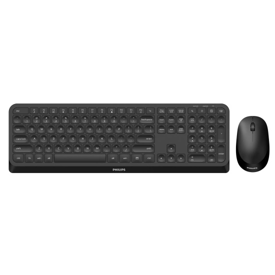 Philips 3000 series SPT6307B/31 keyboard Mouse included RF Wireless QWERTY English Black Image