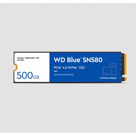 Western Digital Blue SN580 M.2 500 GB PCI Express 4.0 TLC NVMe Image