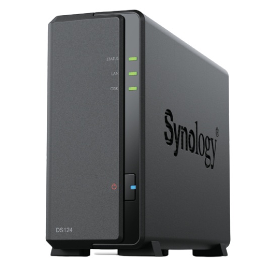 Synology DiskStation DS124 NAS/storage server Desktop Ethernet LAN Black RTD1619B Image