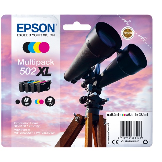 Epson Multipack 4-colours 502XL Ink Image